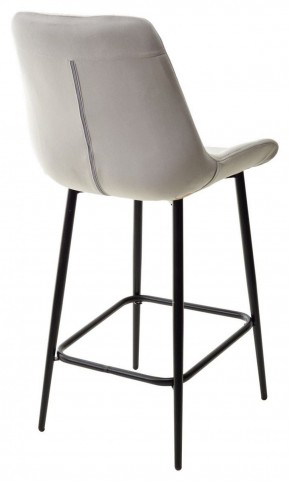Полубарный стул ХОФМАН, цвет H-09 Светло-серый, велюр / черный каркас H=63cm М-City в Серове - serov.ok-mebel.com | фото 6