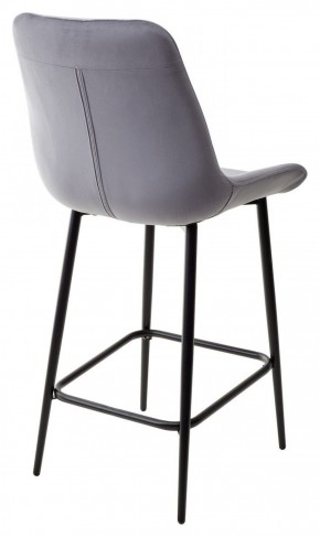 Полубарный стул ХОФМАН, цвет H-14 Серый, велюр / черный каркас H=63cm М-City в Серове - serov.ok-mebel.com | фото 5
