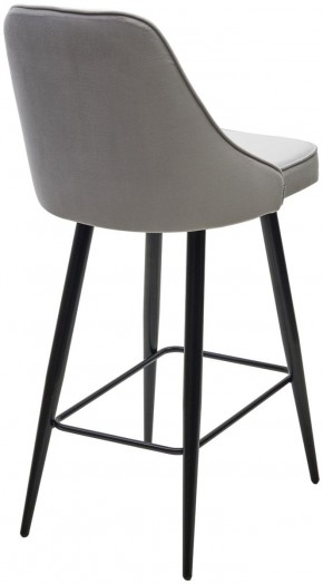 Полубарный стул NEPAL-PB СВЕТЛО- СЕРЫЙ BM-4, велюр/ черный каркас (H=68cm) М-City в Серове - serov.ok-mebel.com | фото 4