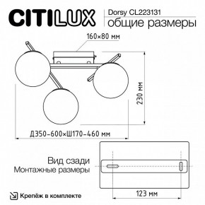Потолочная люстра Citilux Dorsy CL223131 в Серове - serov.ok-mebel.com | фото 11