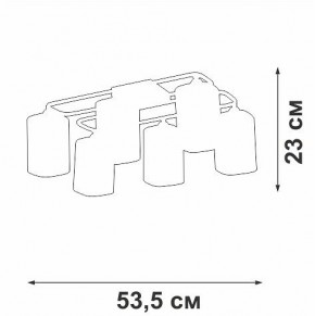 Потолочная люстра Vitaluce V3092 V3092-1/6PL в Серове - serov.ok-mebel.com | фото 4