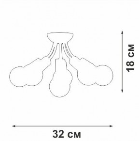 Потолочная люстра Vitaluce V3927 V3927-1/6PL в Серове - serov.ok-mebel.com | фото 6
