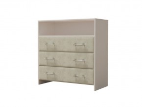 PROxSON Комод Varna (ЛДСП Белая+ткань Белый/Savana Milk (молочный)) 90x40 в Серове - serov.ok-mebel.com | фото 2
