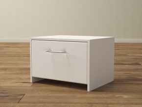 PROxSON Тумба Varna (ЛДСП Белая+экокожа Белый/Белый) 51x40 в Серове - serov.ok-mebel.com | фото