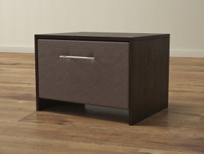PROxSON Тумба Varna (ЛДСП Венге+экокожа Дуб венге с коричневым) 51x40 в Серове - serov.ok-mebel.com | фото