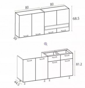 РИО-2 ЛДСП Кухонный гарнитур 1,6 м в Серове - serov.ok-mebel.com | фото 7