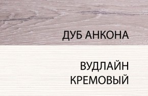 Шкаф 1DZ, OLIVIA, цвет вудлайн крем/дуб анкона в Серове - serov.ok-mebel.com | фото 3