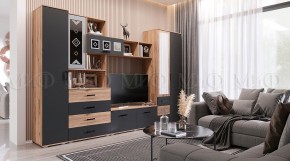 Шкаф 2-х створчатый Белла (Сандал, Графит/Дуб крафт) в Серове - serov.ok-mebel.com | фото 5