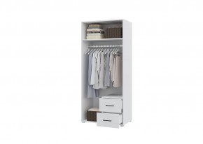 Шкаф 2-х створчатый с ящиками VICTOR (Белый) в Серове - serov.ok-mebel.com | фото 2