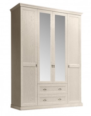 Шкаф 4-х дверный (с зеркалами) для платья и белья с выдвижными ящиками Венеция дуб седан (ВНШ1/41) в Серове - serov.ok-mebel.com | фото