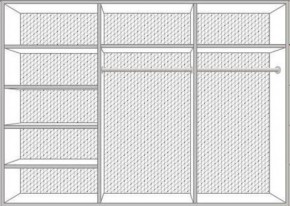 Шкаф 6-ти дверный с зеркалами (08.246) Ирина (беж) в Серове - serov.ok-mebel.com | фото 2