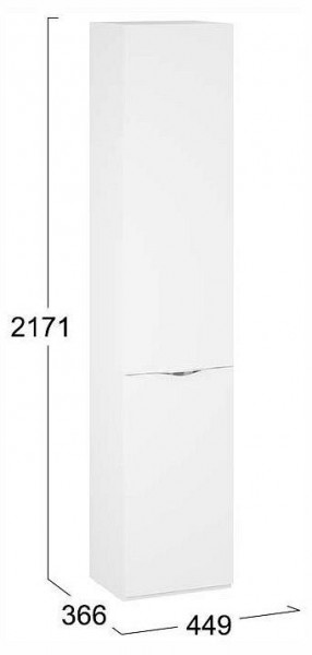 Шкаф для белья Глосс СМ-319.07.011 в Серове - serov.ok-mebel.com | фото 4