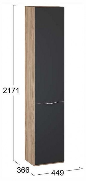 Шкаф для белья Глосс СМ-319.07.011 в Серове - serov.ok-mebel.com | фото 4