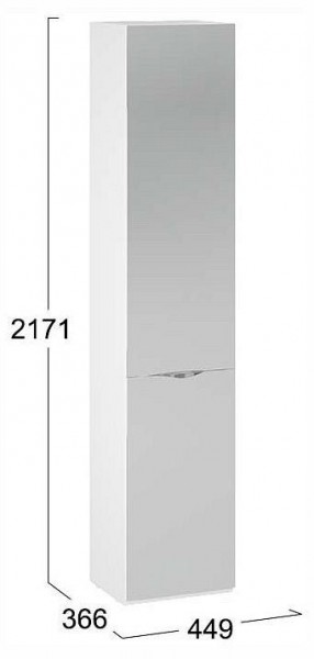 Шкаф для белья Глосс СМ-319.07.012 в Серове - serov.ok-mebel.com | фото 4