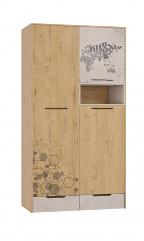 Шкаф для одежды 3 двери и 2 ящика Шк134.0 ДС Стэнфорд в Серове - serov.ok-mebel.com | фото