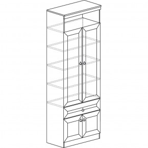 Шкаф для посуды №612 "Инна" Денвер светлый в Серове - serov.ok-mebel.com | фото 2