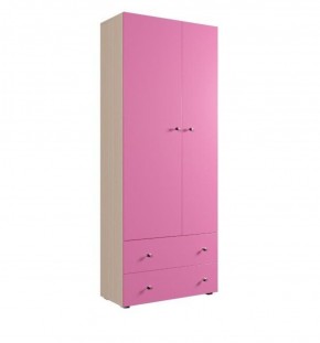 Шкаф ДМ 800 с 2-мя ящиками (розовый) в Серове - serov.ok-mebel.com | фото