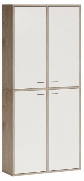 Шкаф книжный Домино СУ(ш2в2)+4ФГ в Серове - serov.ok-mebel.com | фото