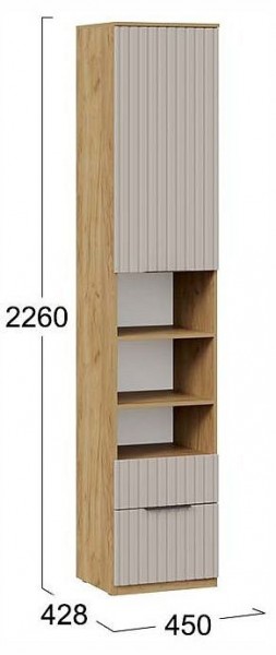 Шкаф комбинированный Хилтон Исп. 2 в Серове - serov.ok-mebel.com | фото 4