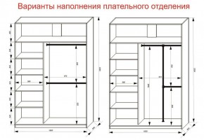 Шкаф-купе 1600 серии SOFT D1+D3+B2+PL1 (2 ящика+1штанга) профиль «Графит» в Серове - serov.ok-mebel.com | фото 7