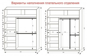 Шкаф-купе 1800 серии SOFT D1+D3+B2+PL1 (2 ящика+1штанга) профиль «Графит» в Серове - serov.ok-mebel.com | фото 7