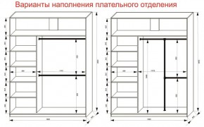 Шкаф-купе 1800 серии SOFT D8+D2+B2+PL4 (2 ящика+F обр.штанга) профиль «Графит» в Серове - serov.ok-mebel.com | фото 8