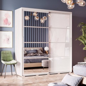 Шкаф-купе Крафт-6 1.6 м ШКК-06 (ясень белый) в Серове - serov.ok-mebel.com | фото