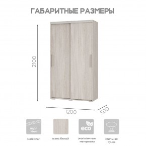 Шкаф-купе ШКК-11 (ясень белый) в Серове - serov.ok-mebel.com | фото 7