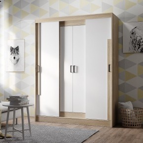 Шкаф-купе Смарт ШКК-06 (дуб сонома/белый) в Серове - serov.ok-mebel.com | фото