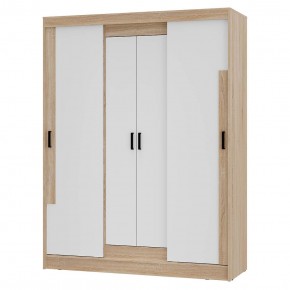 Шкаф-купе Смарт ШКК-06 (дуб сонома/белый) в Серове - serov.ok-mebel.com | фото 2