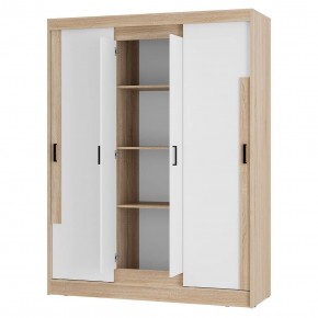 Шкаф-купе Смарт ШКК-06 (дуб сонома/белый) в Серове - serov.ok-mebel.com | фото 3