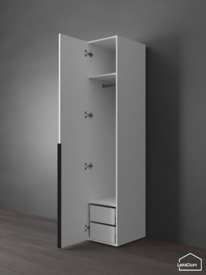 Шкаф Linnea MHR-1-3 2050х400х510 (Белый-М 11.1.2) в Серове - serov.ok-mebel.com | фото 5