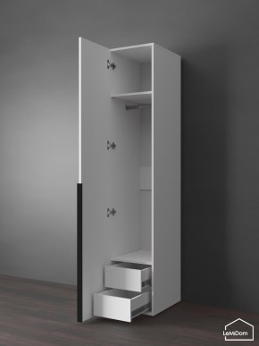 Шкаф Linnea MHR-1-3 2050х400х510 (Белый-М 11.1.2) в Серове - serov.ok-mebel.com | фото 7