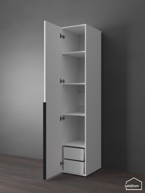 Шкаф Linnea MHR-1-4 2050х400х510 (Белый-М 11.1.1) в Серове - serov.ok-mebel.com | фото 5
