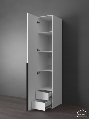 Шкаф Linnea MHR-1-4 2050х400х510 (Белый-М 11.1.1) в Серове - serov.ok-mebel.com | фото 6