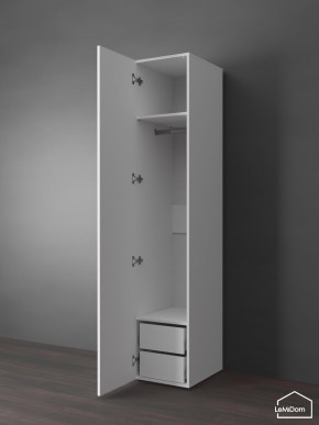 Шкаф Linnea MHR-1PO-3 2050х400х510 (Белый-М 11.1.1) в Серове - serov.ok-mebel.com | фото 4