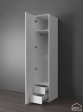 Шкаф Linnea MHR-1PO-3 2050х400х510 (Белый-М 11.1.1) в Серове - serov.ok-mebel.com | фото 5