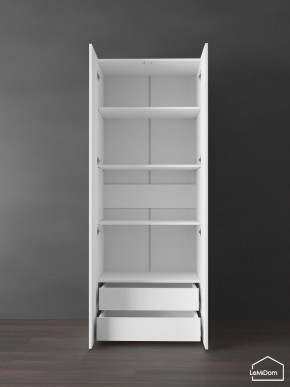 Шкаф Linnea MHR-2PO-4 2050х800х510 (Белый-М 11.1.2) в Серове - serov.ok-mebel.com | фото 6