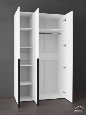 Шкаф Linnea MHR-3-1 2050х1200х510 (Белый-М 11.1.2) в Серове - serov.ok-mebel.com | фото 4