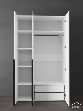 Шкаф Linnea MHR-3-2 2050х1200х510 (Белый-М 11.1.2) в Серове - serov.ok-mebel.com | фото 5