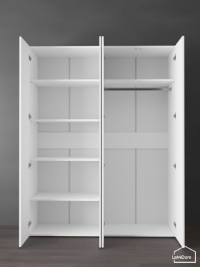 Шкаф Linnea MHR-4PO-1 2050х1600х510 (Белый-М 11.1.1) в Серове - serov.ok-mebel.com | фото 4