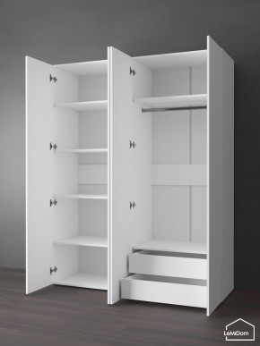 Шкаф Linnea MHR-4PO-2 2050х1600х510 (Белый-М 11.1.2) в Серове - serov.ok-mebel.com | фото 6