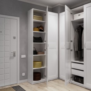 Шкаф МАКС однодверный узкий, цвет белый в Серове - serov.ok-mebel.com | фото 4