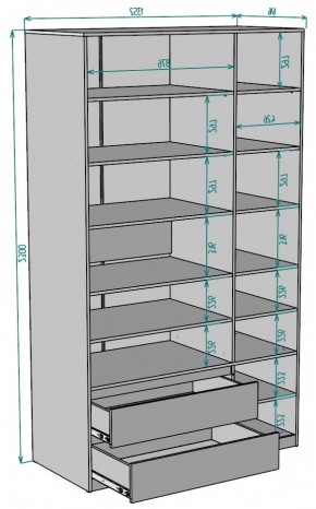 Шкаф Мальта H219 в Серове - serov.ok-mebel.com | фото 2