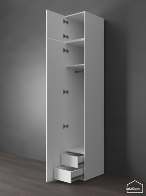 Шкаф с антресолью Linnea MHR-1POA-3 2450х400х510 (Белый-М 11.1.2) в Серове - serov.ok-mebel.com | фото 6