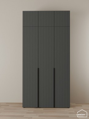 Шкаф с антресолью Linnea MHR-3A-1 2450х1200х510 (Графит-М 11.1.25) в Серове - serov.ok-mebel.com | фото