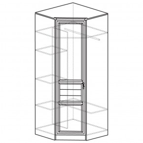 Шкаф угловой 50 Лира Нортон светлый (угол 854х854) в Серове - serov.ok-mebel.com | фото 2