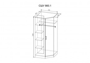 СОФИ СШУ860.1 Шкаф угловой в Серове - serov.ok-mebel.com | фото 2