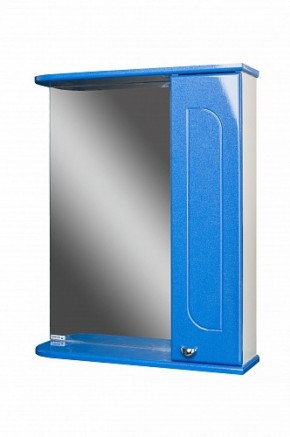 Шкаф-зеркало Радуга Синий металлик 55 правый АЙСБЕРГ (DA1129HZR) в Серове - serov.ok-mebel.com | фото 2