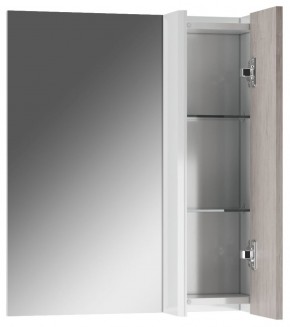 Шкаф-зеркало Uno 60 Дуб серый левый/правый Домино (DU1503HZ) в Серове - serov.ok-mebel.com | фото 4